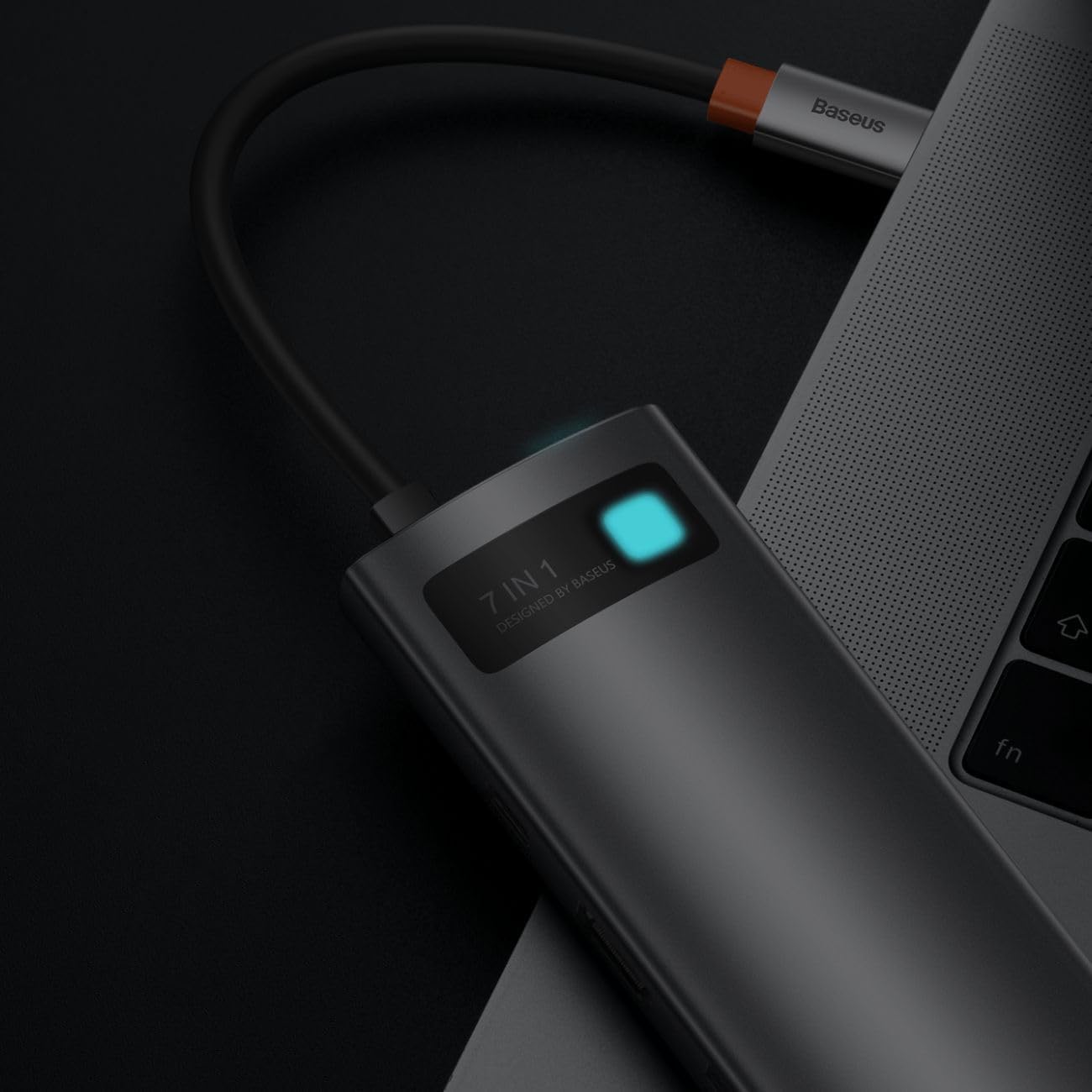 Baseus 7-in-1 USB-C to HDMI 4K Hub Grey