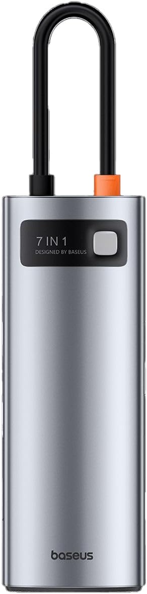 Baseus 7-in-1 USB-C to HDMI 4K Hub Grey
