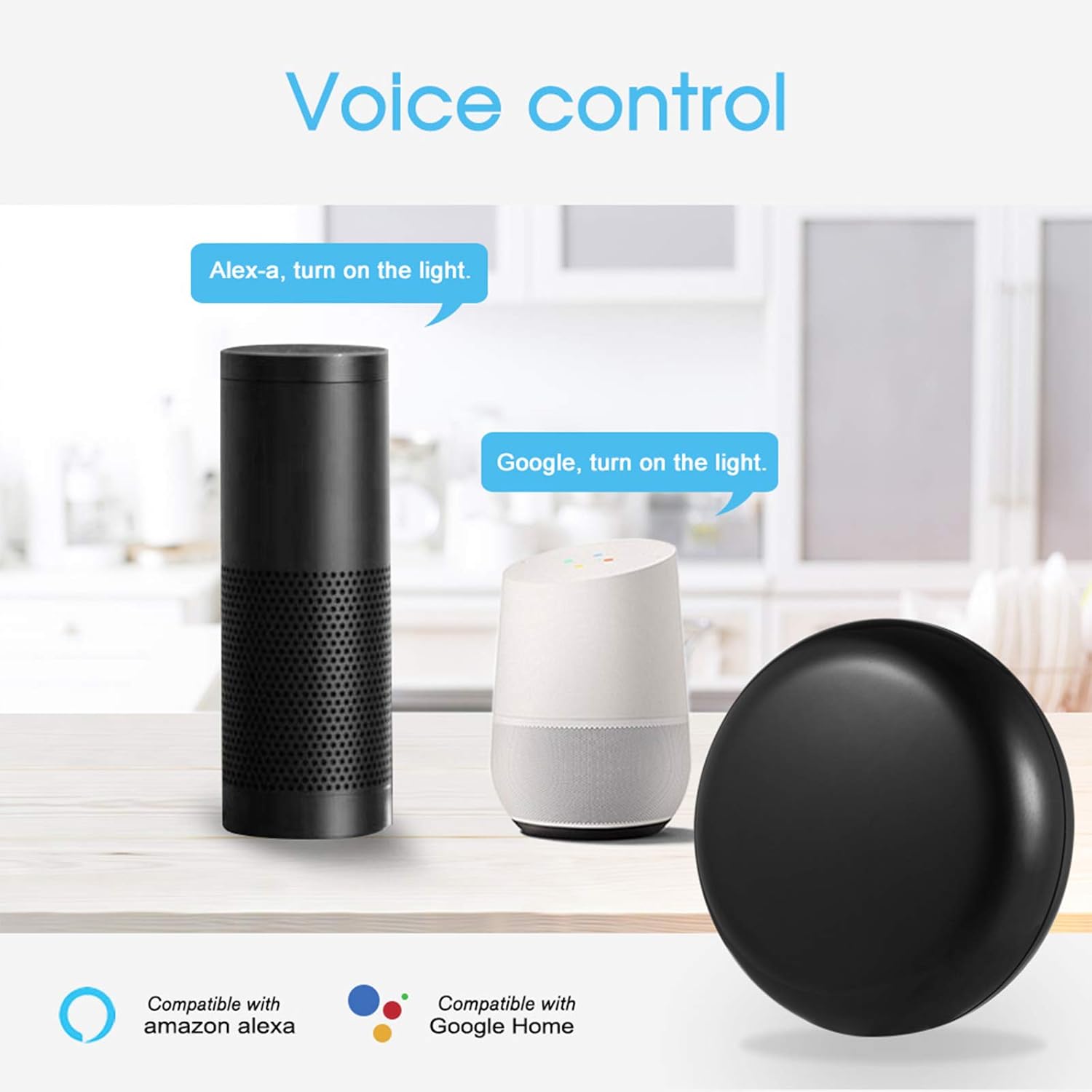 Mini Smart WiFi Universal IR Remote Controller 2.4GHz Tuya Smart Life App Controls AC TV DVD Work With Alexa & Google Home