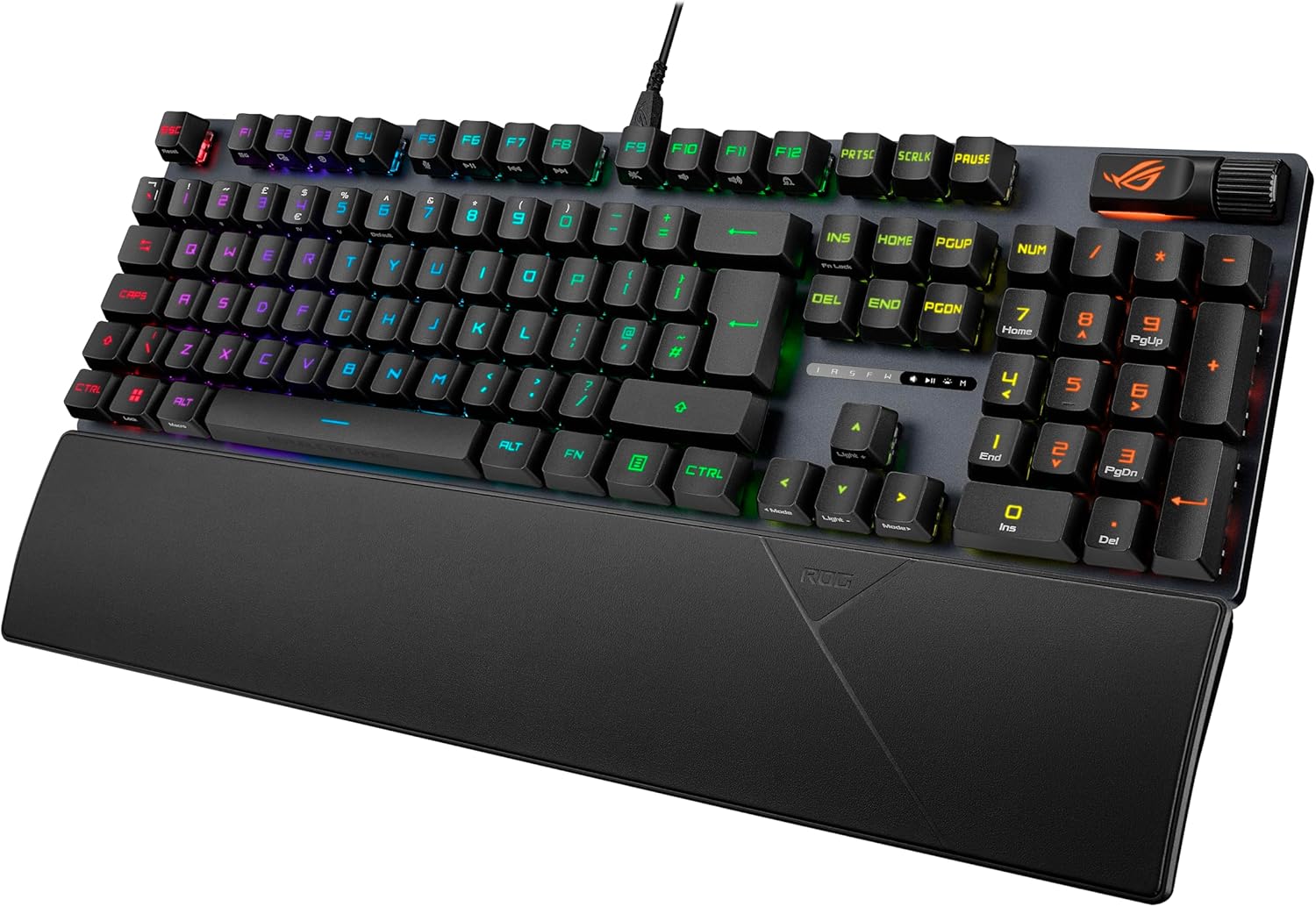 ASUS ROG Strix Scope II RX Gaming Keyboard, IP57, Dampening Foam, Pre-lubed ROG RX Red Optical Switc