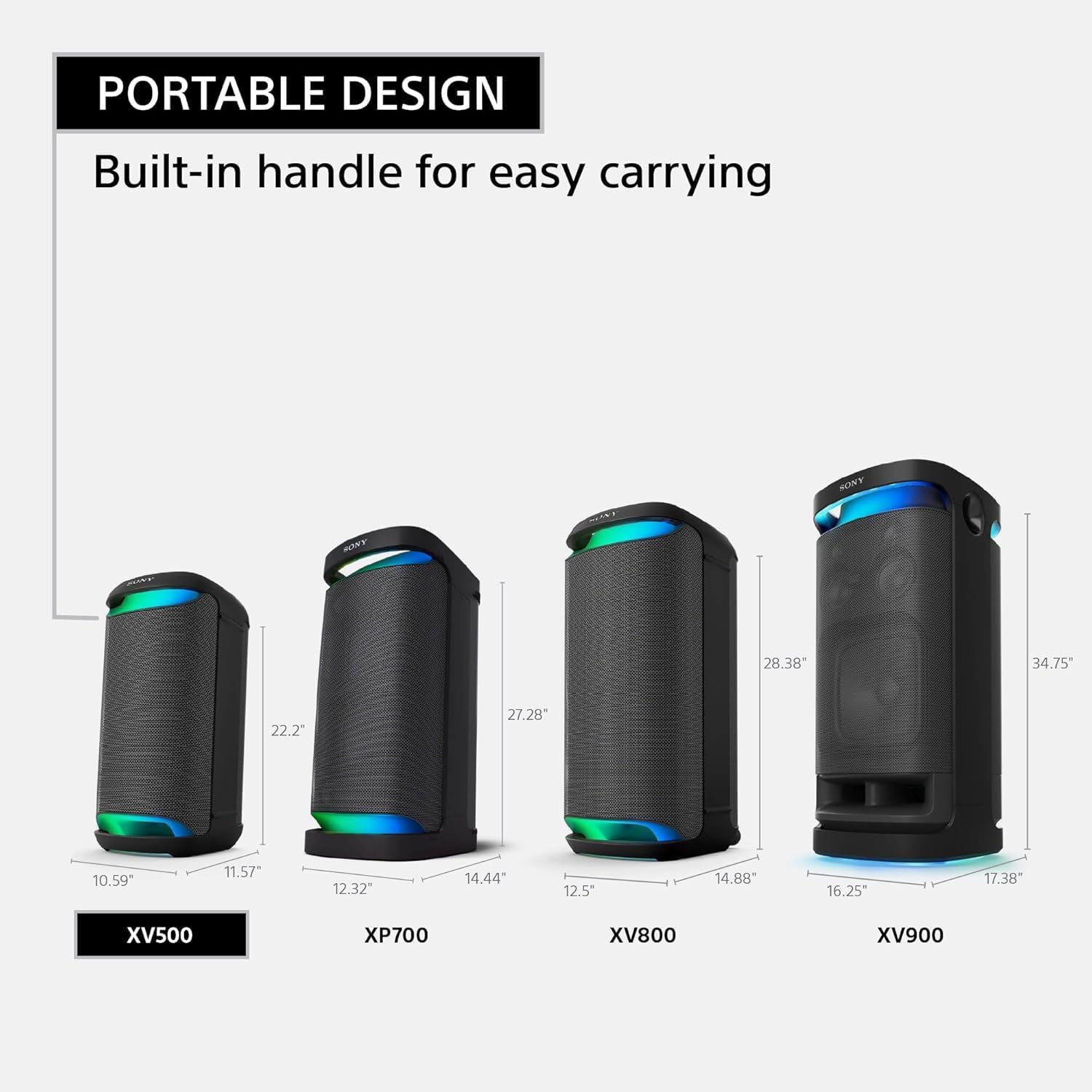 Sony SRS-XV500 Portable Bluetooth Karaoke Party Speaker