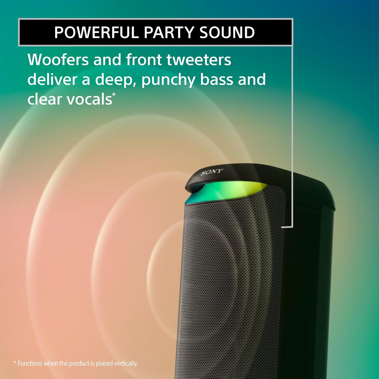 Sony SRS-XV500 Portable Bluetooth Karaoke Party Speaker