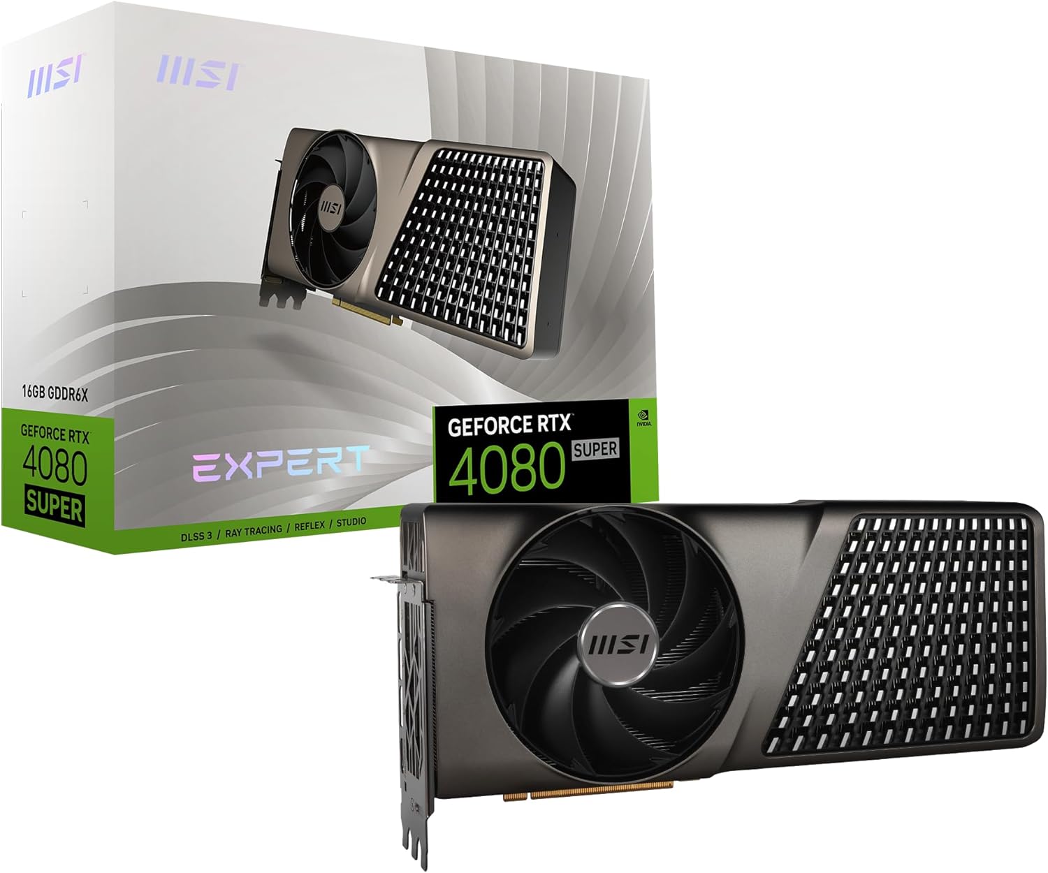 MSI Gaming RTX 4080 Super 16G Expert Graphics Card (NVIDIA RTX 4080 Super, 256-Bit, Boost Clock: 262