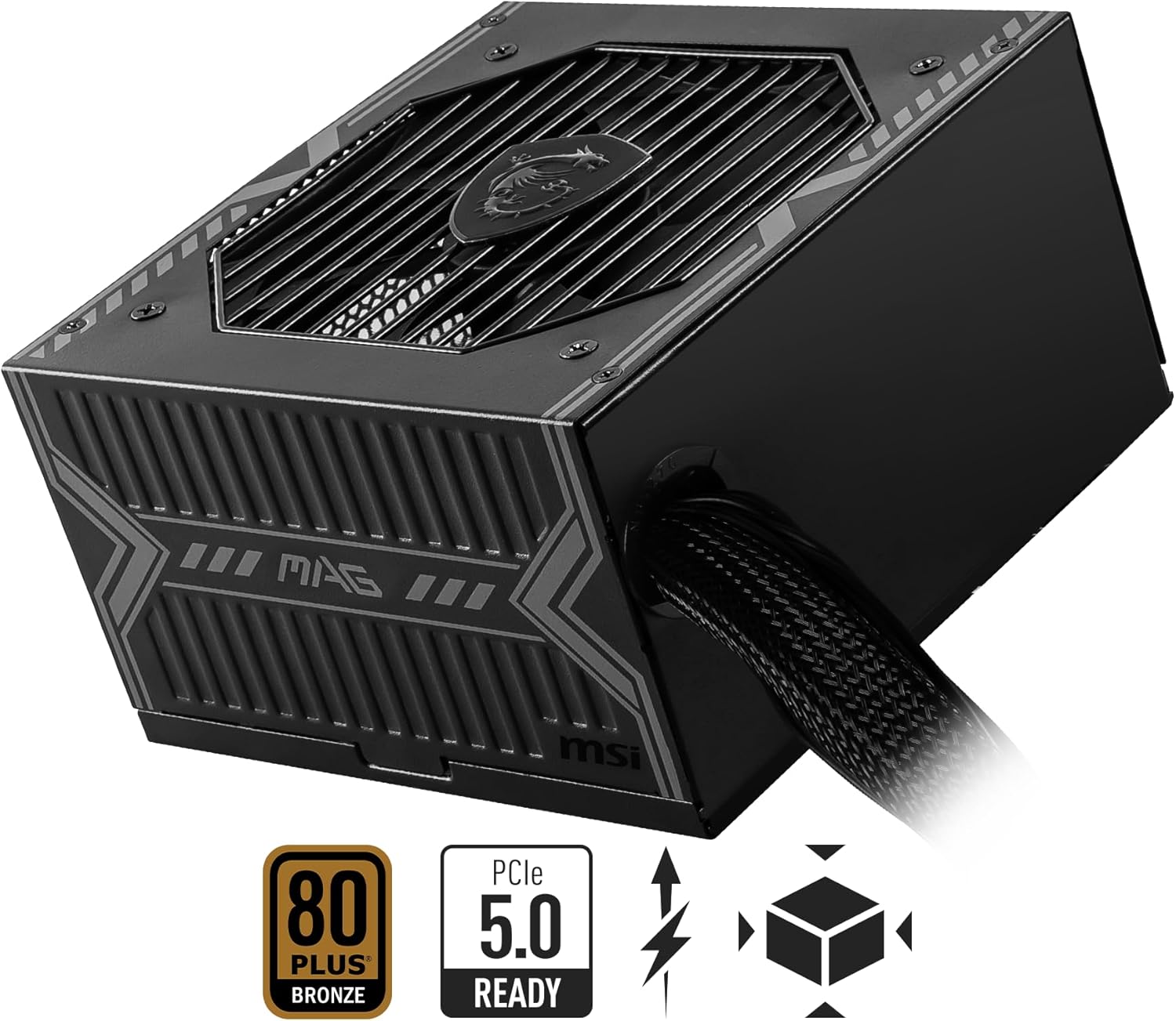 MSI MAG A750BN PCIE 5 750W Gaming Power Supply 80 Plus Bronze Certified ATX PSU PCIE 5.0