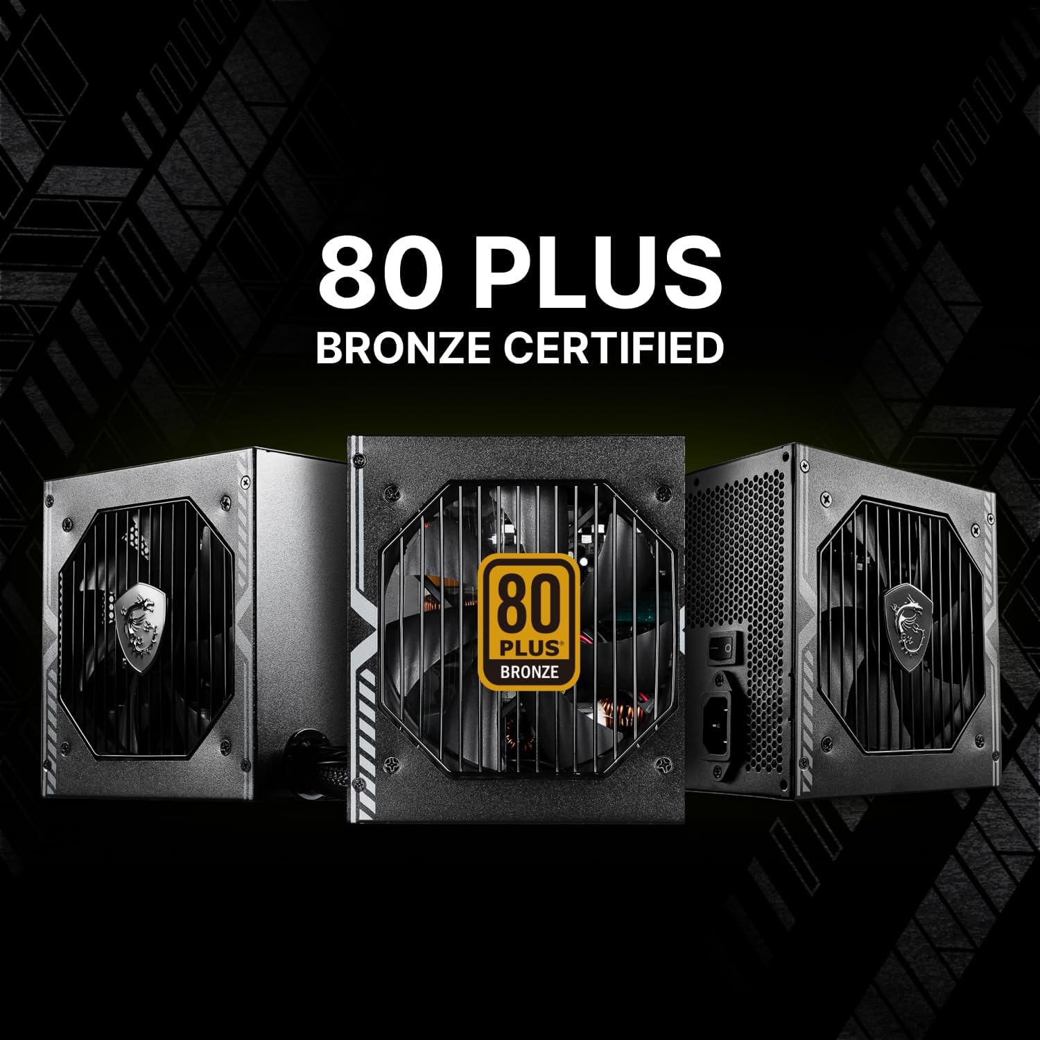 MSI MAG A750BN PCIE 5 750W Gaming Power Supply 80 Plus Bronze Certified ATX PSU PCIE 5.0