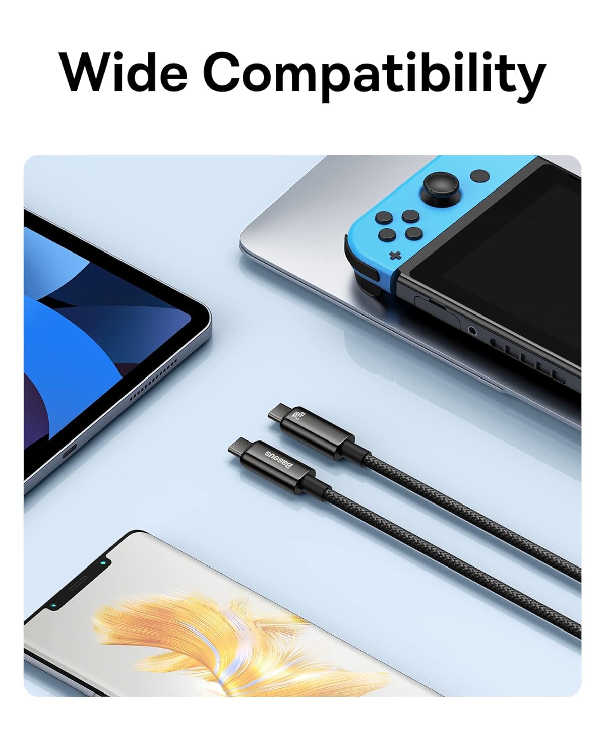 Baseus 240W USB-C to USB-C Fast Charge Cable 3M