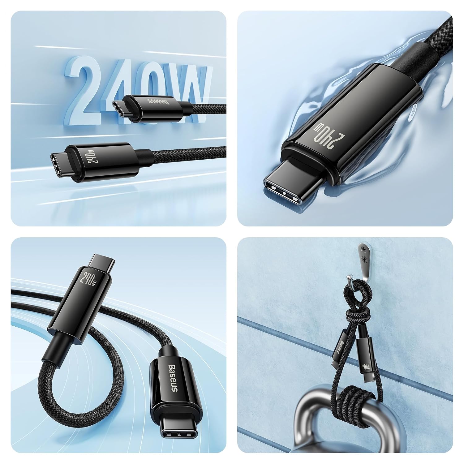 Baseus 240W USB-C to USB-C Fast Charging Cable