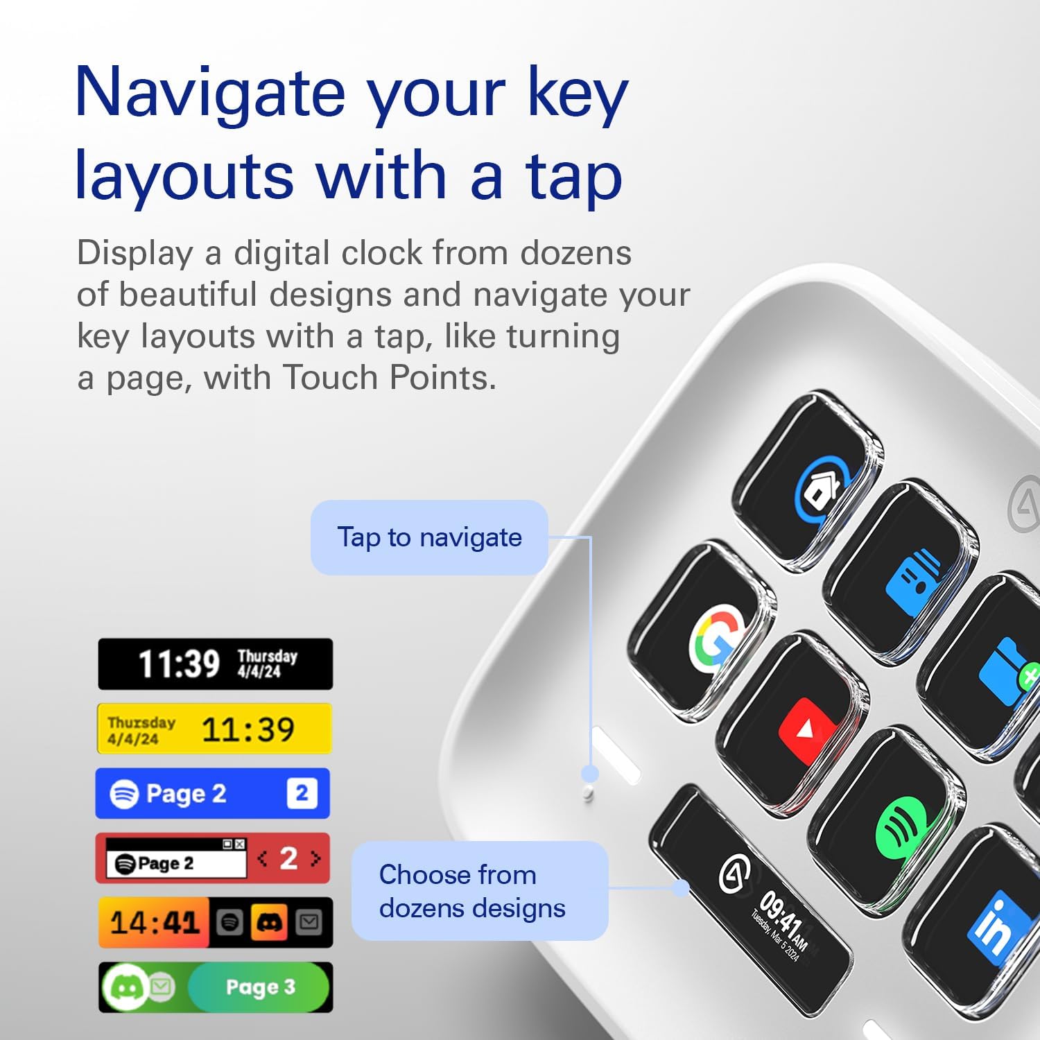 Elgato Stream Deck Neo – 8 Customisable Keys, 2 Touch Points, Speed Through Tasks & Workflows - Cont