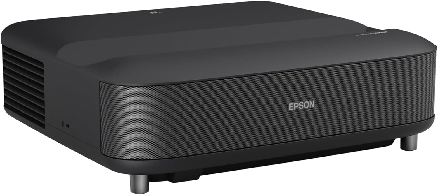 Epson EpiqVision Ultra EH-LS650B 4K PRO-UHD Ultra-Short-Throw Smart Laser Projector 3LCD Technology Android TV Sound by Yamaha Wi-Fi - Black