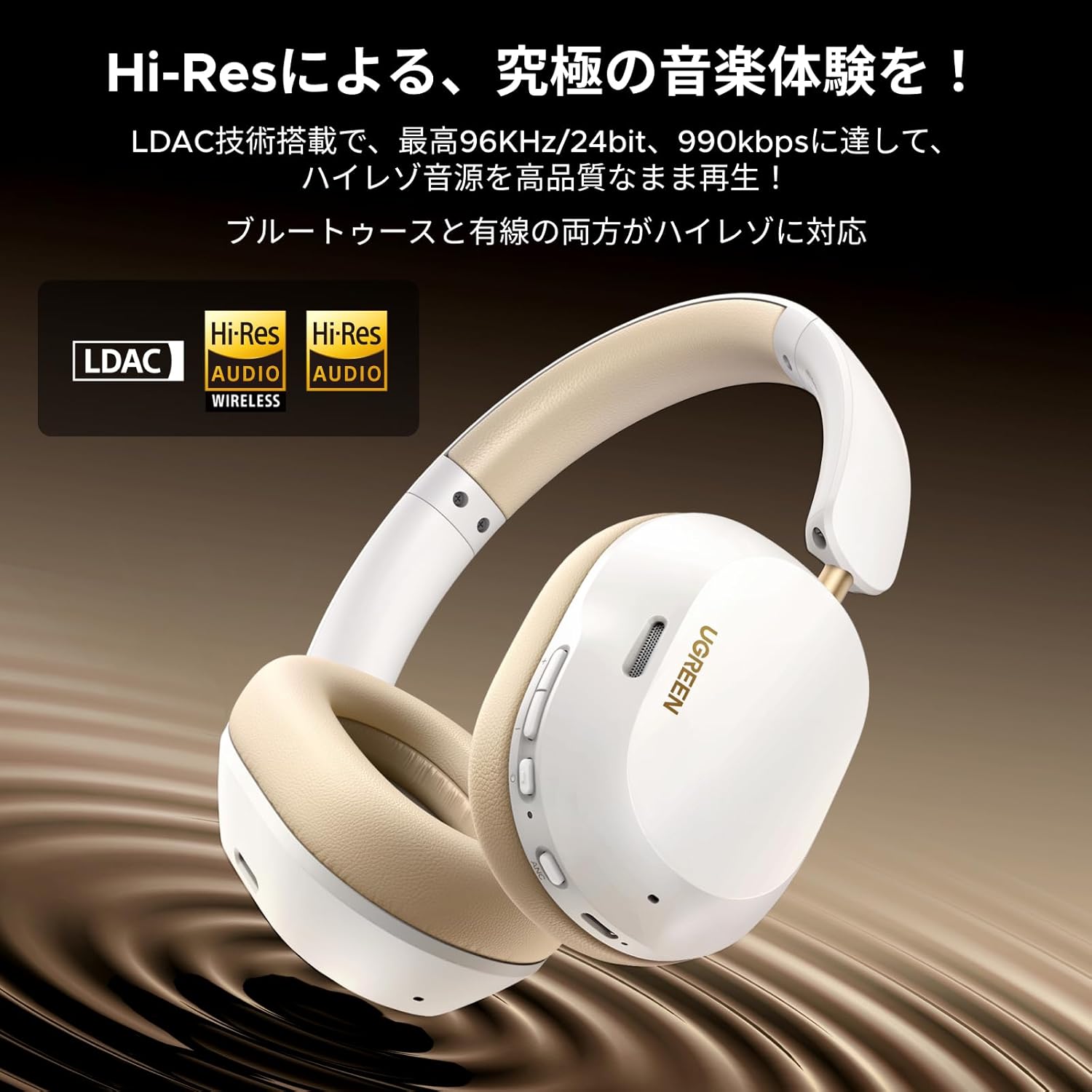 Version: Bluetooth 5.4 ANC noise cancelling（Noise reduction depth up to 43dB） Support Sony Hi-Res wi