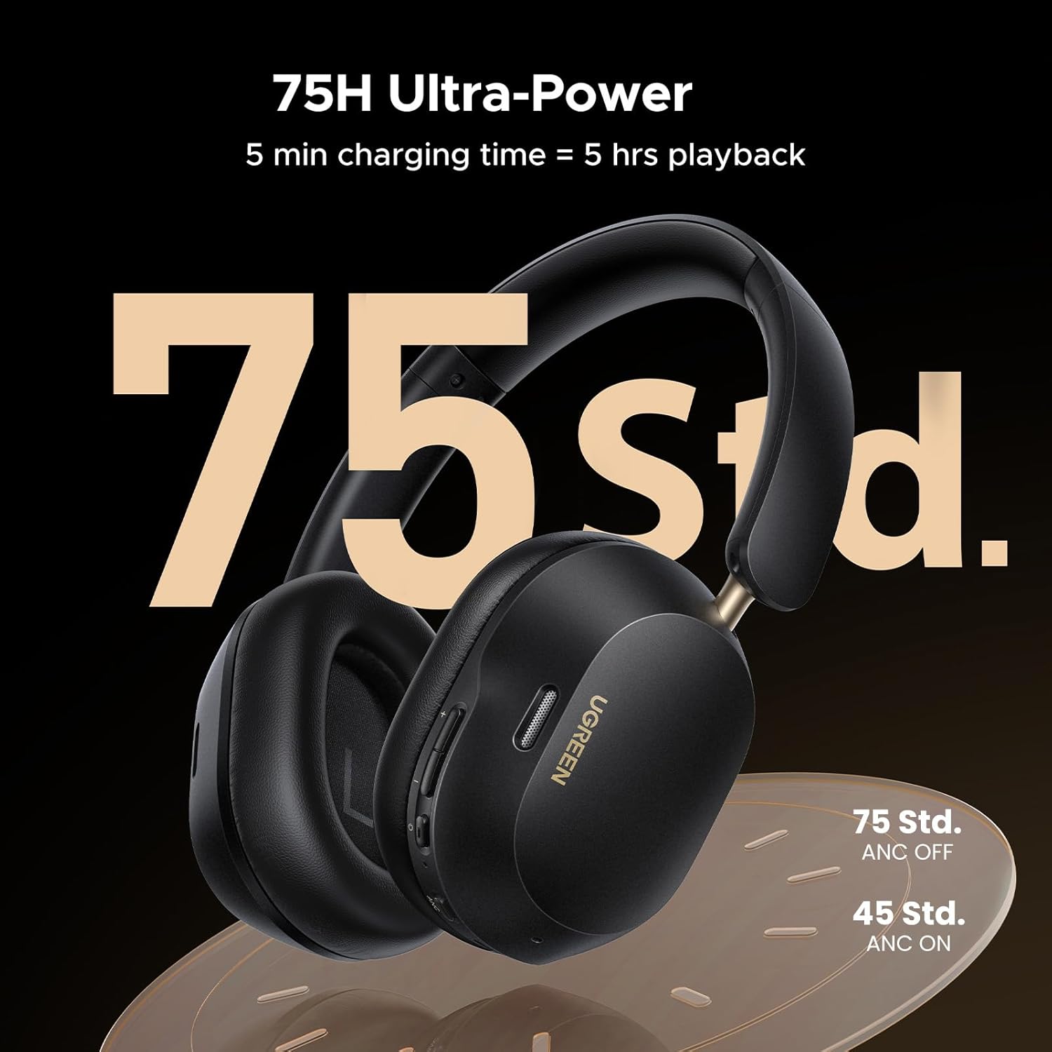 Version: Bluetooth 5.4 ANC noise cancelling (Noise reduction depth up to 43dB) AI-powered Noise-free
