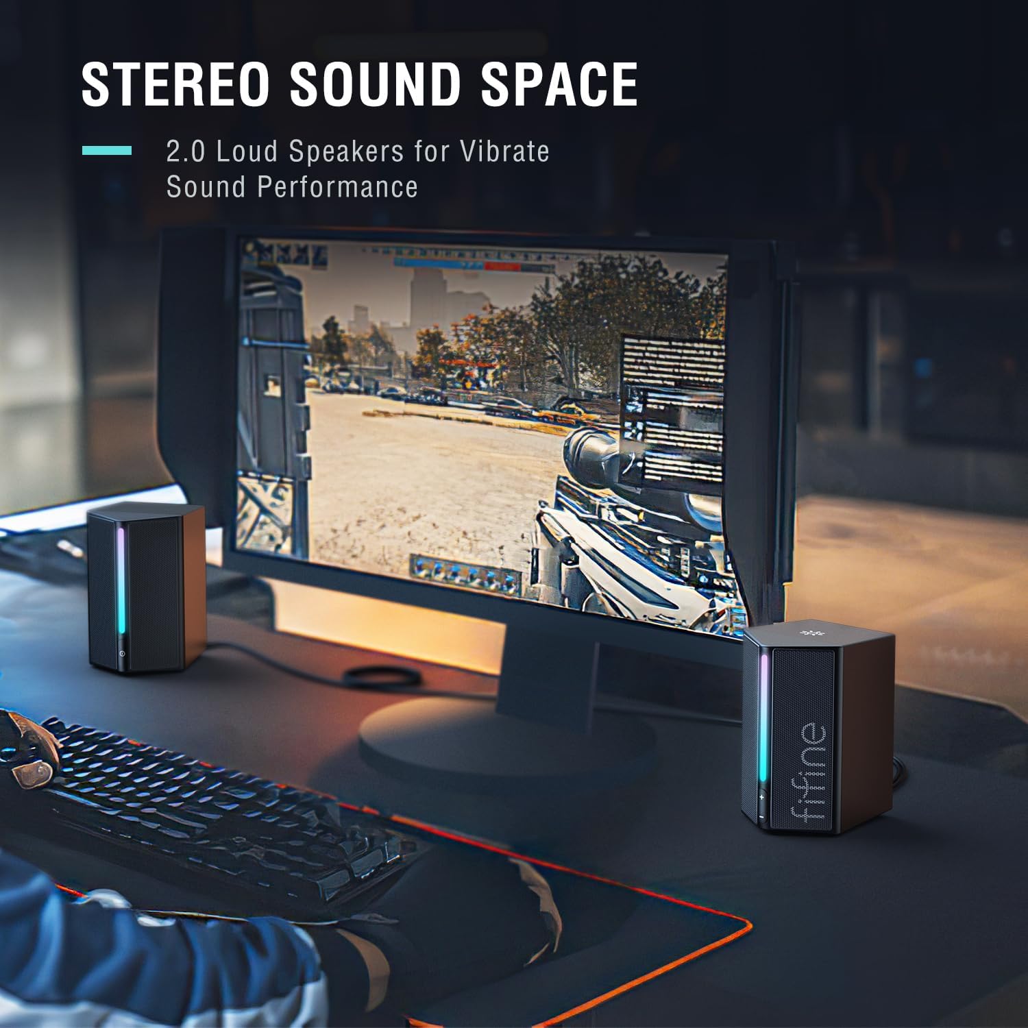 FIFINE A20 RGB Computer Speakers