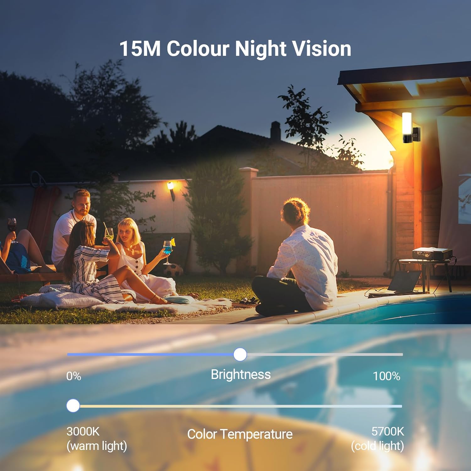 EZVIZ EL3 2K Outdoor Floodlight Security Camera Hardwired WiFi Dual-Band Human Vehicle Detection License Plate Recognition Auto-Tracking Full-Color Night Vision Supports 512GB SD Card
