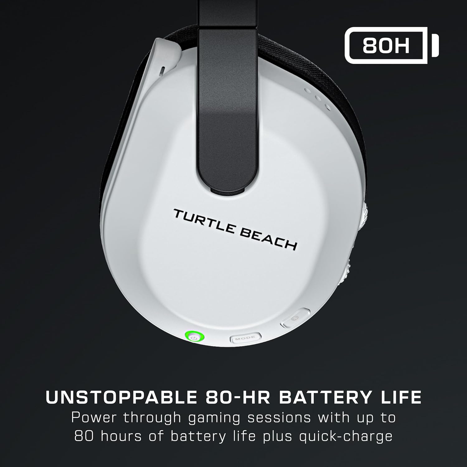 Turtle Beach Recon 600 Console White Playstation Wireless Gaming Headset w/ 80hr Battery, 50mm Earbu
