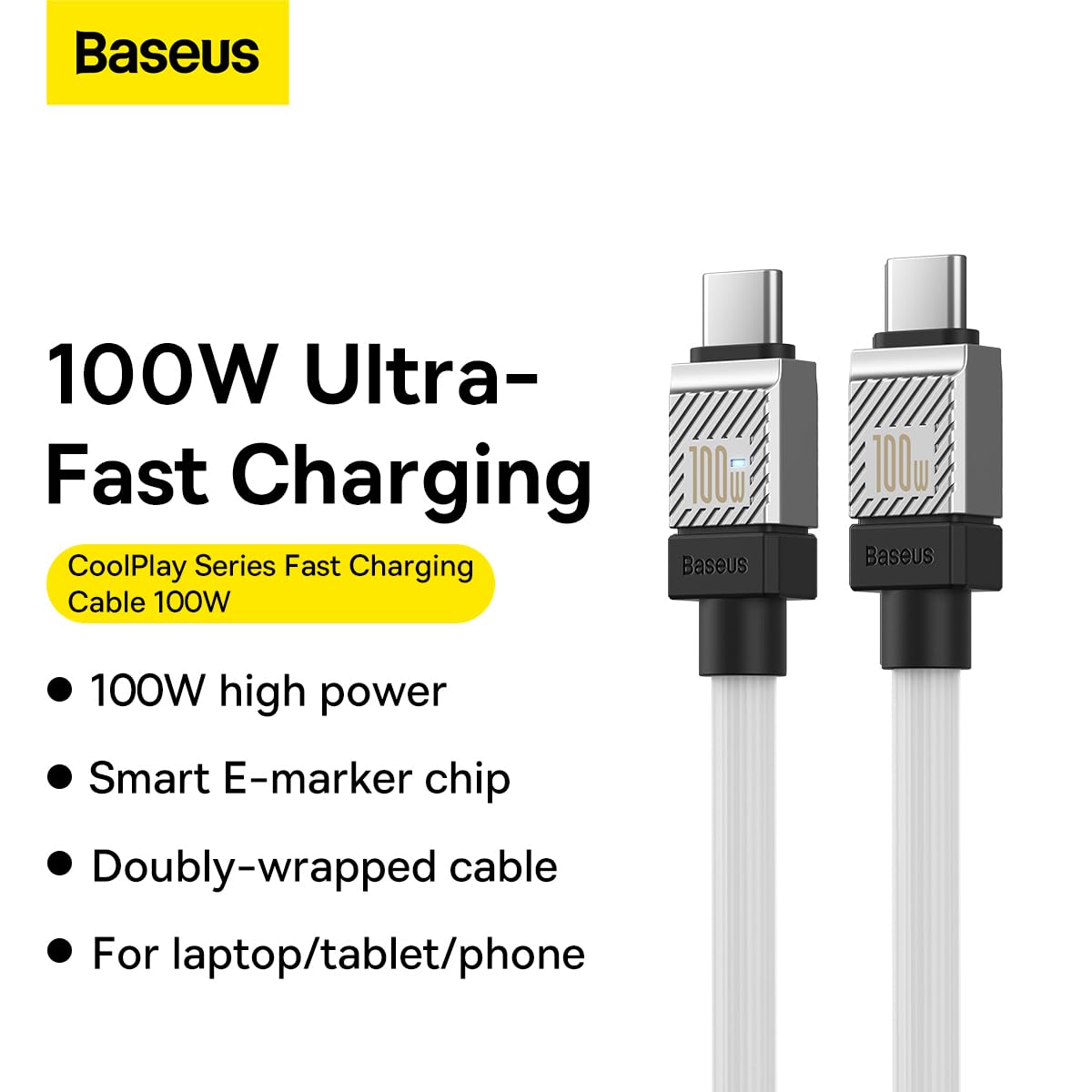 Baseus Coolplay 100W USB-C to USB-C Cable 2m