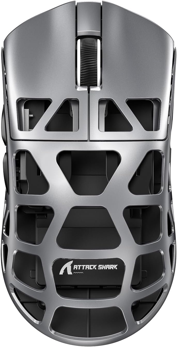 ATTACK SHARK R3 46g Superlight Wireless Gaming Mouse, Magnesium Alloy BT/2.4Ghz/Wired Computer Mouse