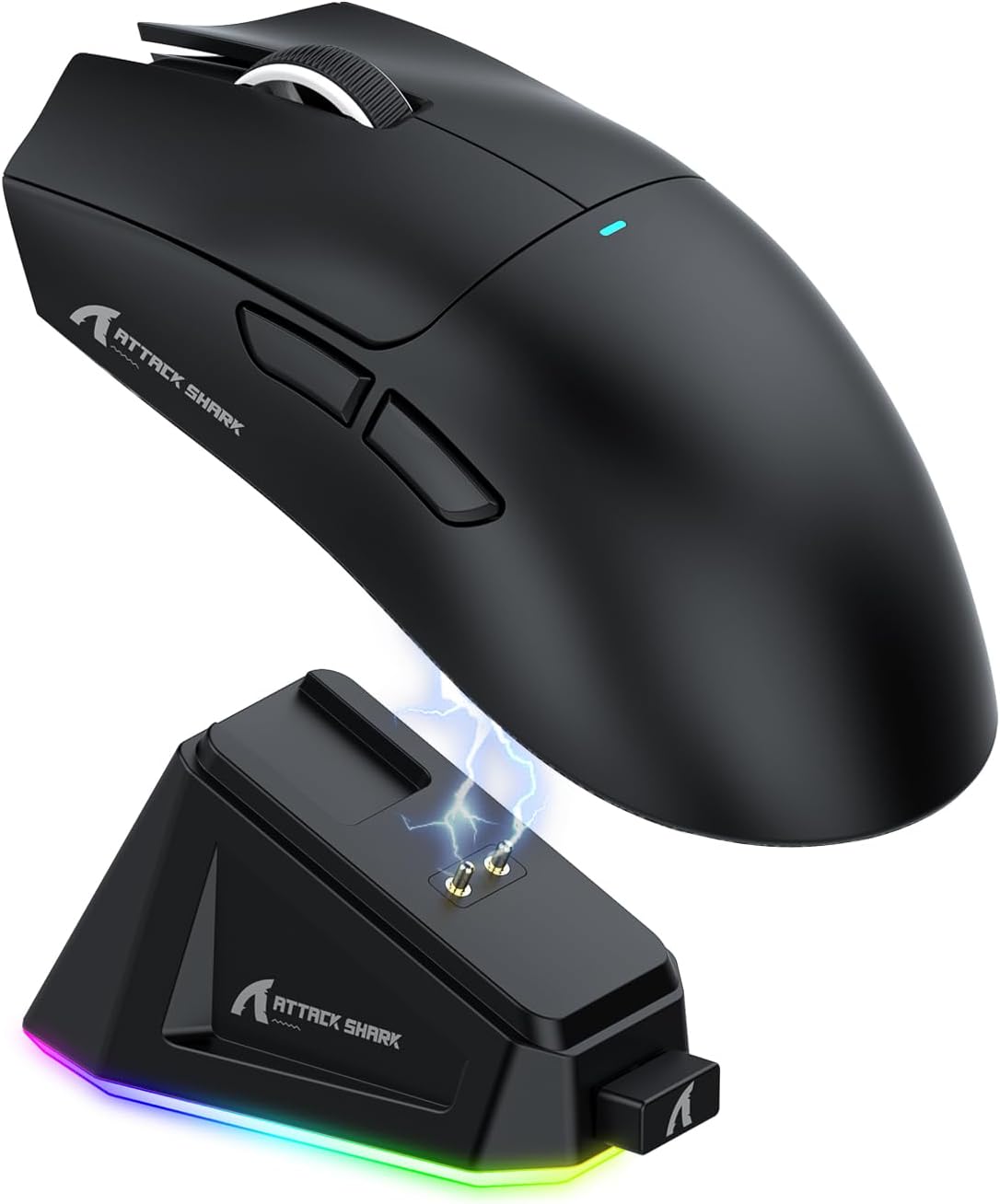 ATTACK SHARK X11 Gaming Mouse with Magnetic Charging Dock, PixArt PAW3311 Gaming Sensor, BT/2.4G Wir
