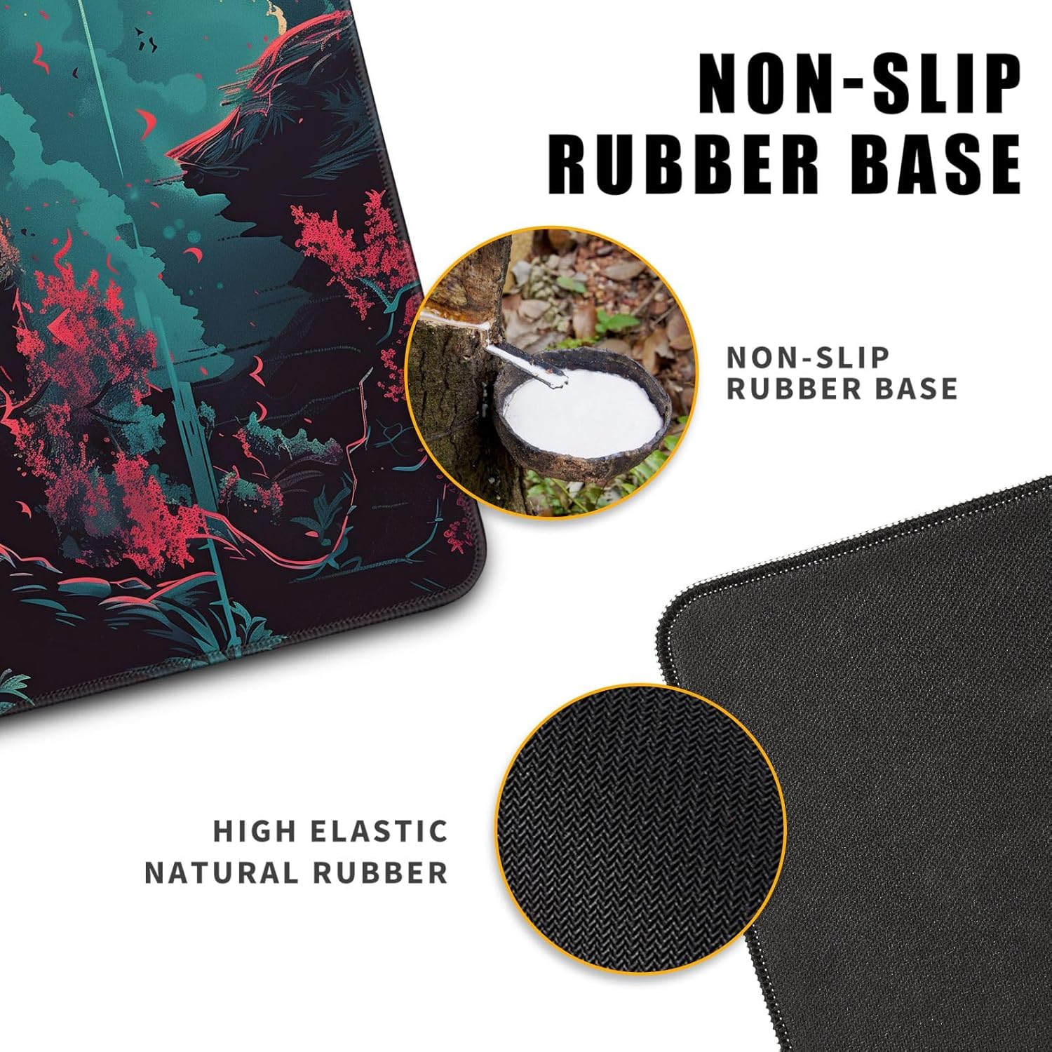 Japanese Riverside Full Moon Large Gaming Mouse Pad 80x30cm Desk Mat