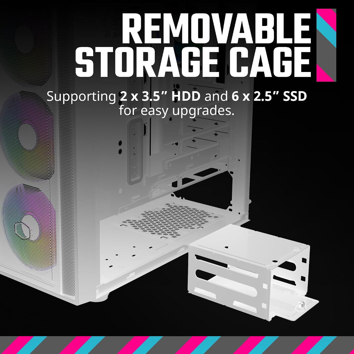MasterBox 600 White Mid-Tower Case