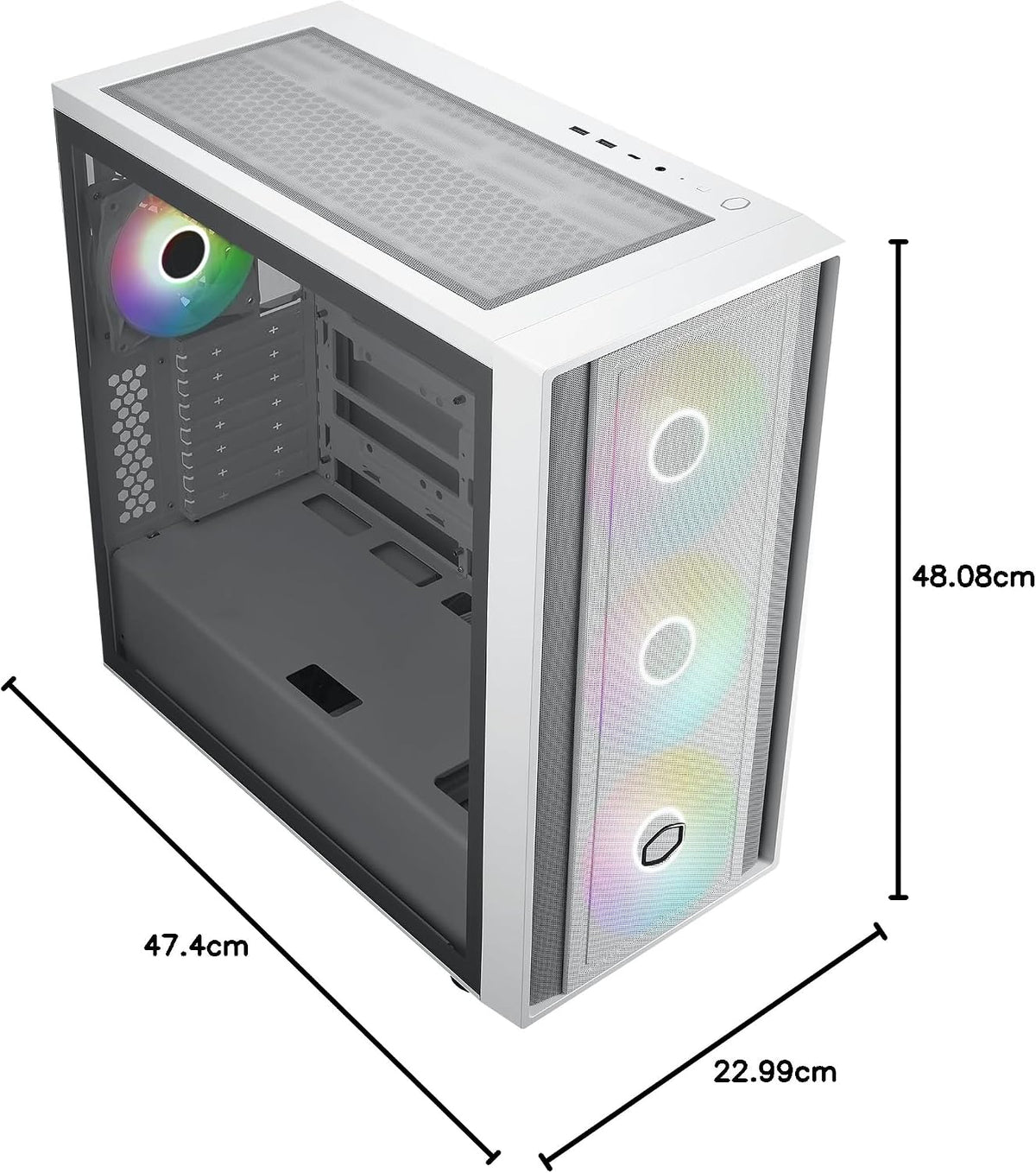 MasterBox 600 White Mid-Tower Case