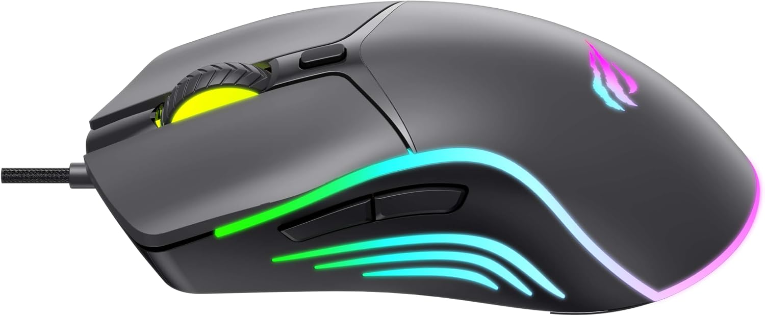 Havit Gaming Mouse RGB 8000DPI Wired 6-Button
