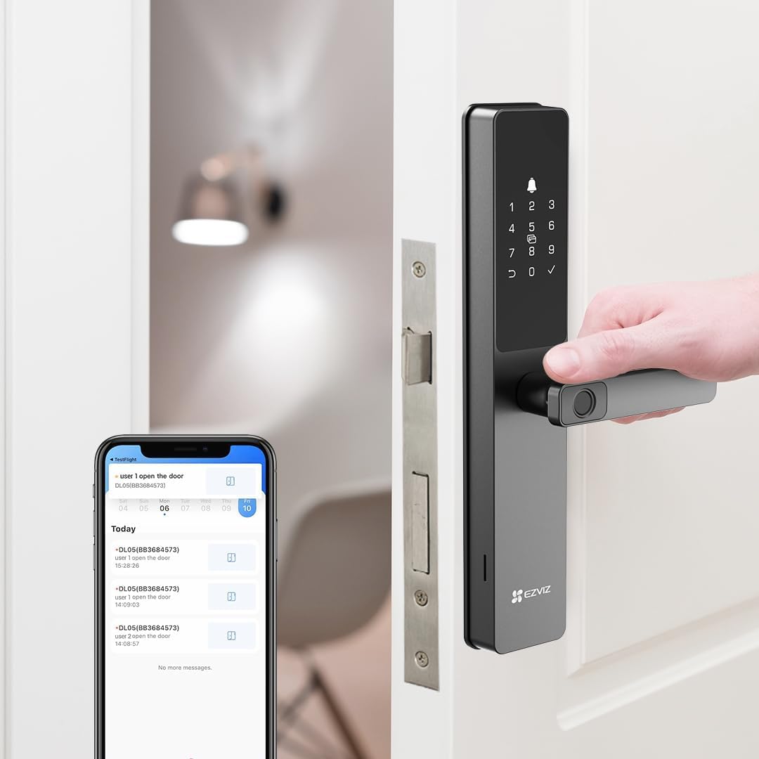EZVIZ Smart Lock DL05 - Keyless Biometric Mortise Lock