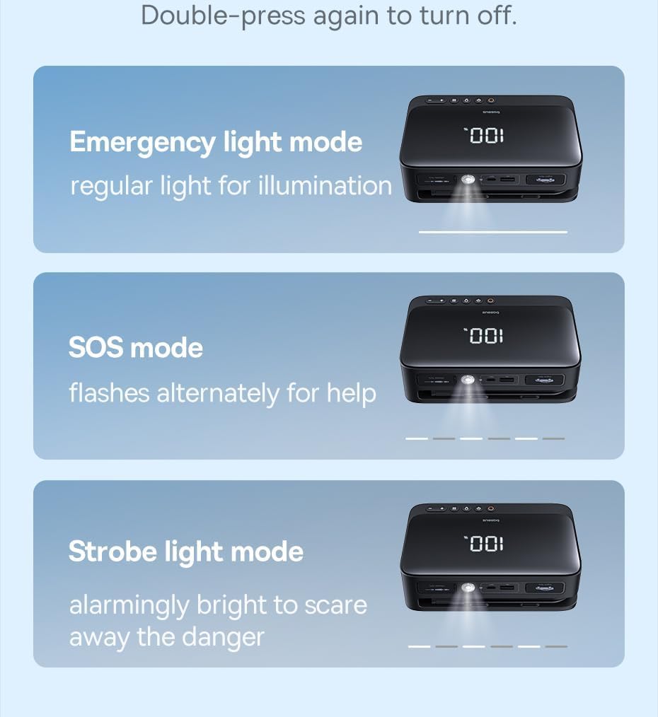 Baseus 4in1 Jump Starter & Inflator 6000mAh