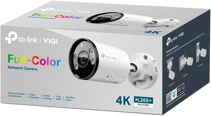 Tp-Link VIGI C385 8MP Outdoor Full-Color Bullet Network Camera 4mm