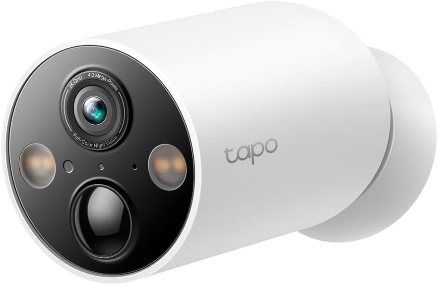 TP-Link Tapo Smart Home Battery-Powered Security Camera, Wireless, 2K QHD, IP66, 10000mAh Battery, 1