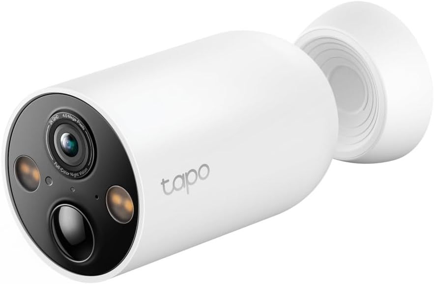 TP-Link Tapo Smart Home Battery-Powered Security Camera, Wireless, 2K QHD, IP66, 10000mAh Battery, 1