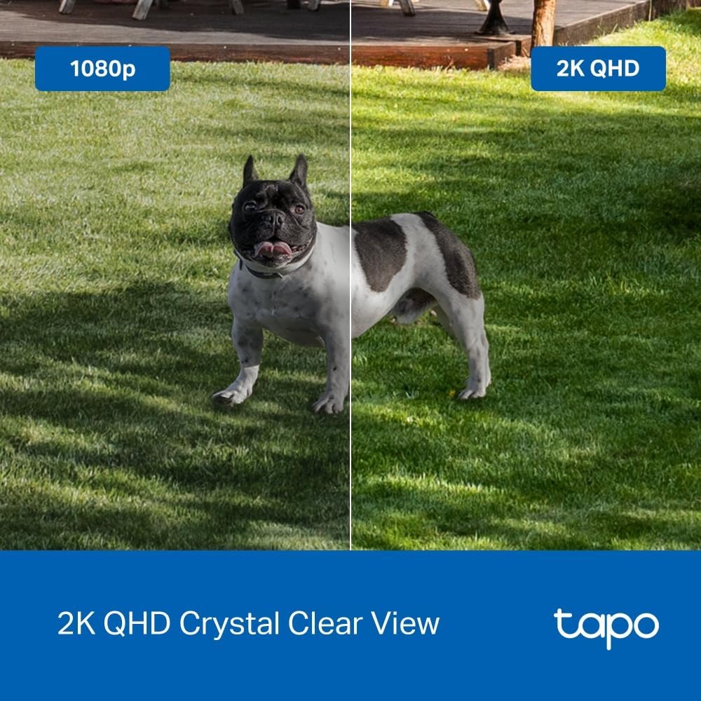 TP-Link Tapo Smart Home Battery-Powered Security Camera, Wireless, 2K QHD, IP66, 10000mAh Battery, 1
