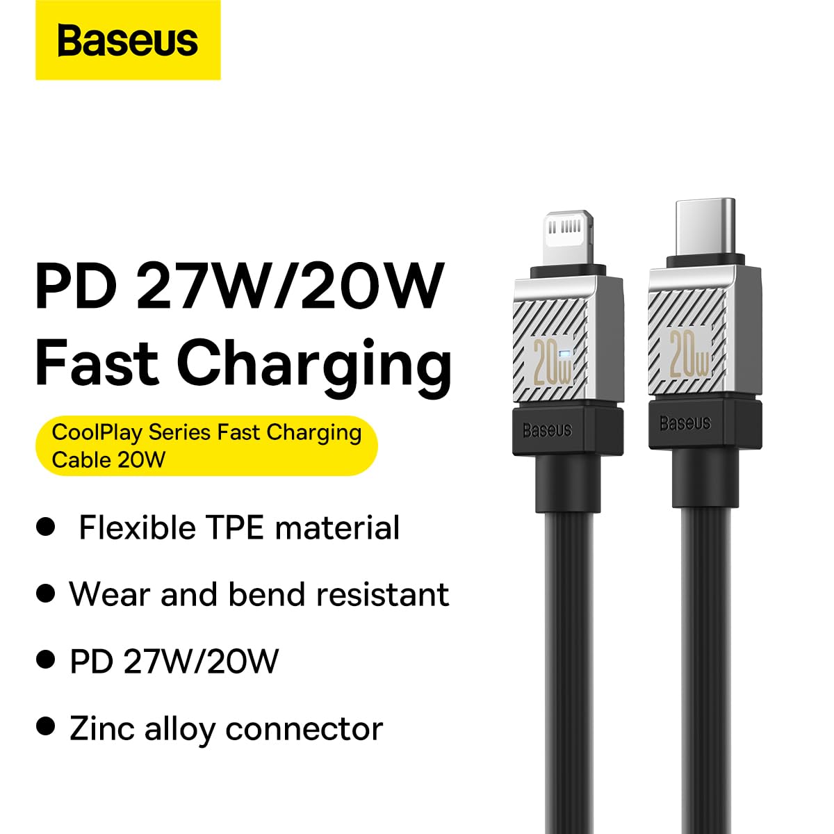 Baseus 20W USB-C to Lightning Cable 2m