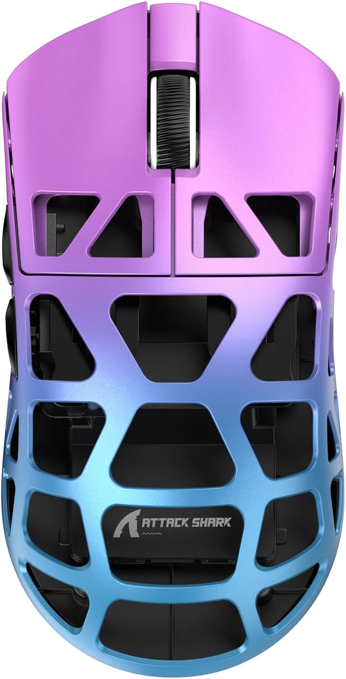 Attack Shark R3 46g Superlight Magnesium Alloy Wireless Gaming Mouse, BT/2.4Ghz/Wired Computer Mouse, 8000Hz Wire