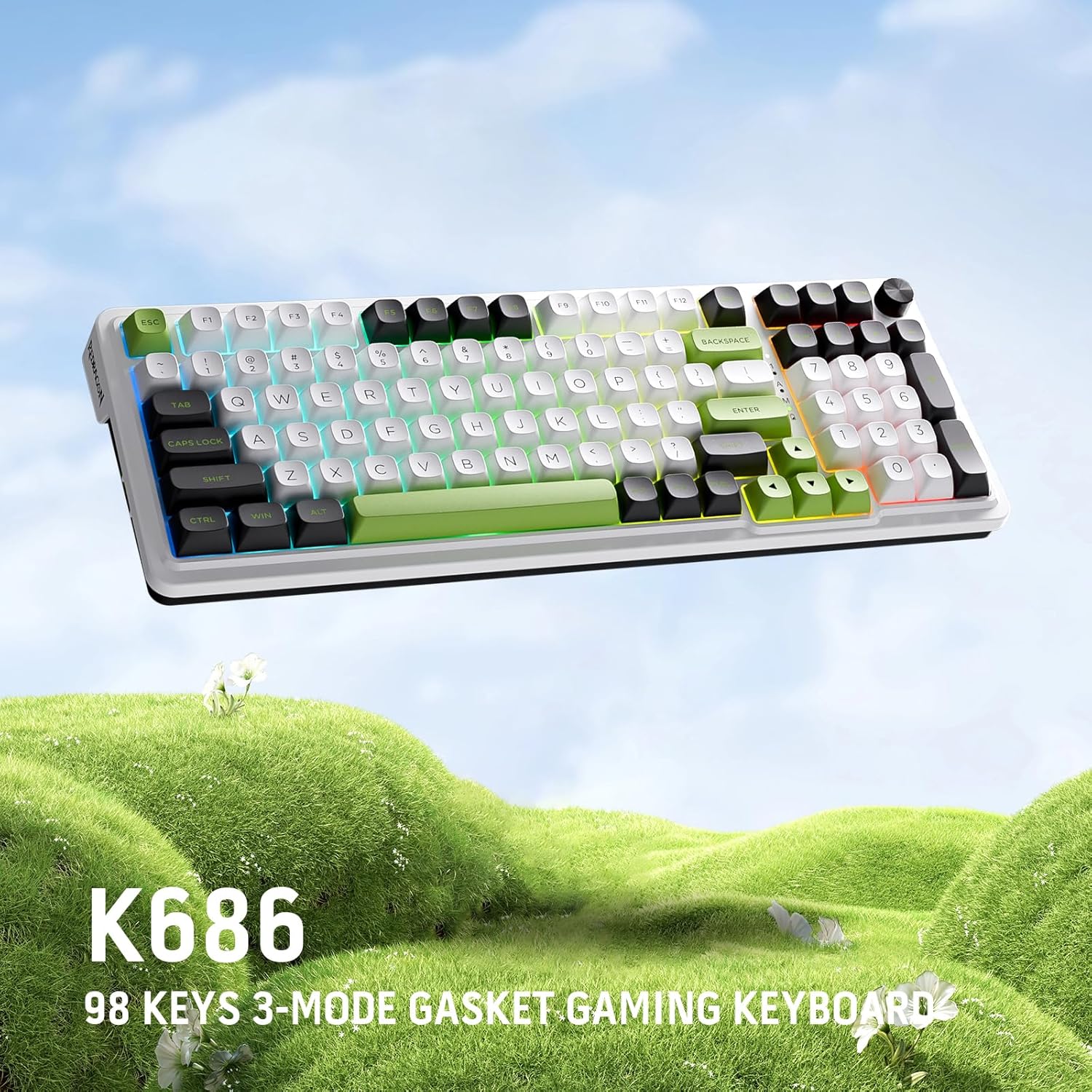 Redragon K686 PRO Wireless RGB Keyboard