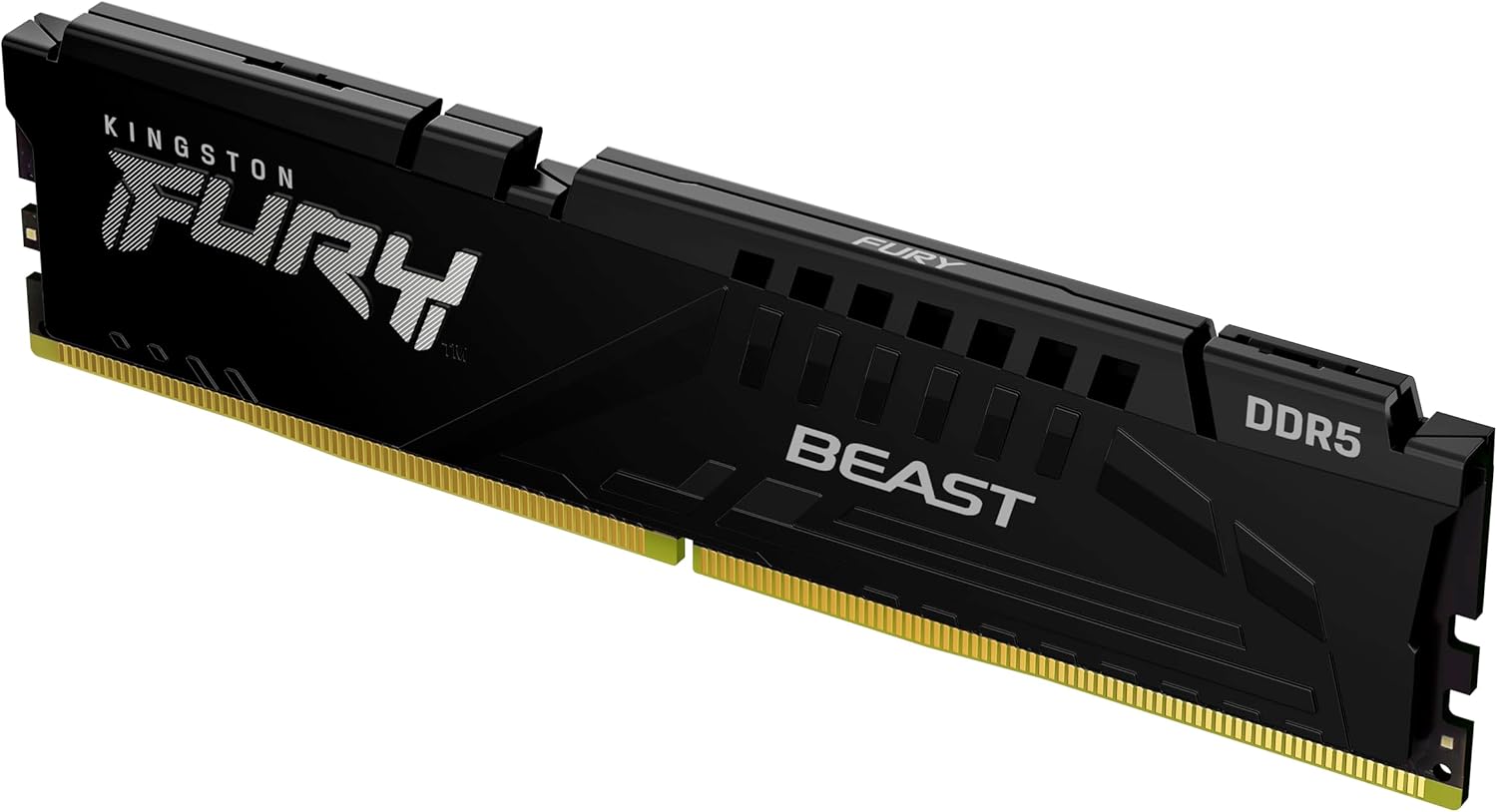 Kingston FURY Beast Black 16GB 6000MT/s DDR5 CL36 DIMM Desktop Gaming Memory Single Module - KF560C3