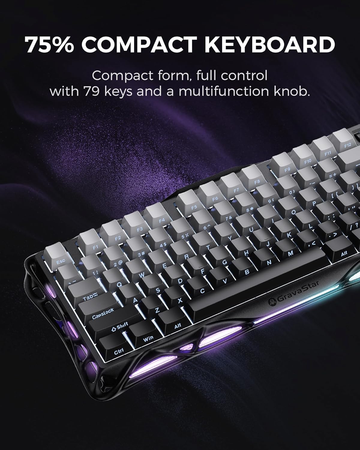 GravaStar Mercury K1 Gaming Keyboard (Gradient Black)