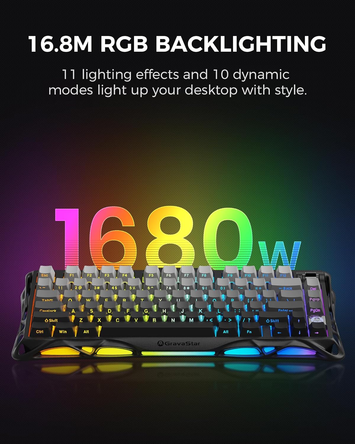 GravaStar Mercury K1 Gaming Keyboard (Gradient Black)