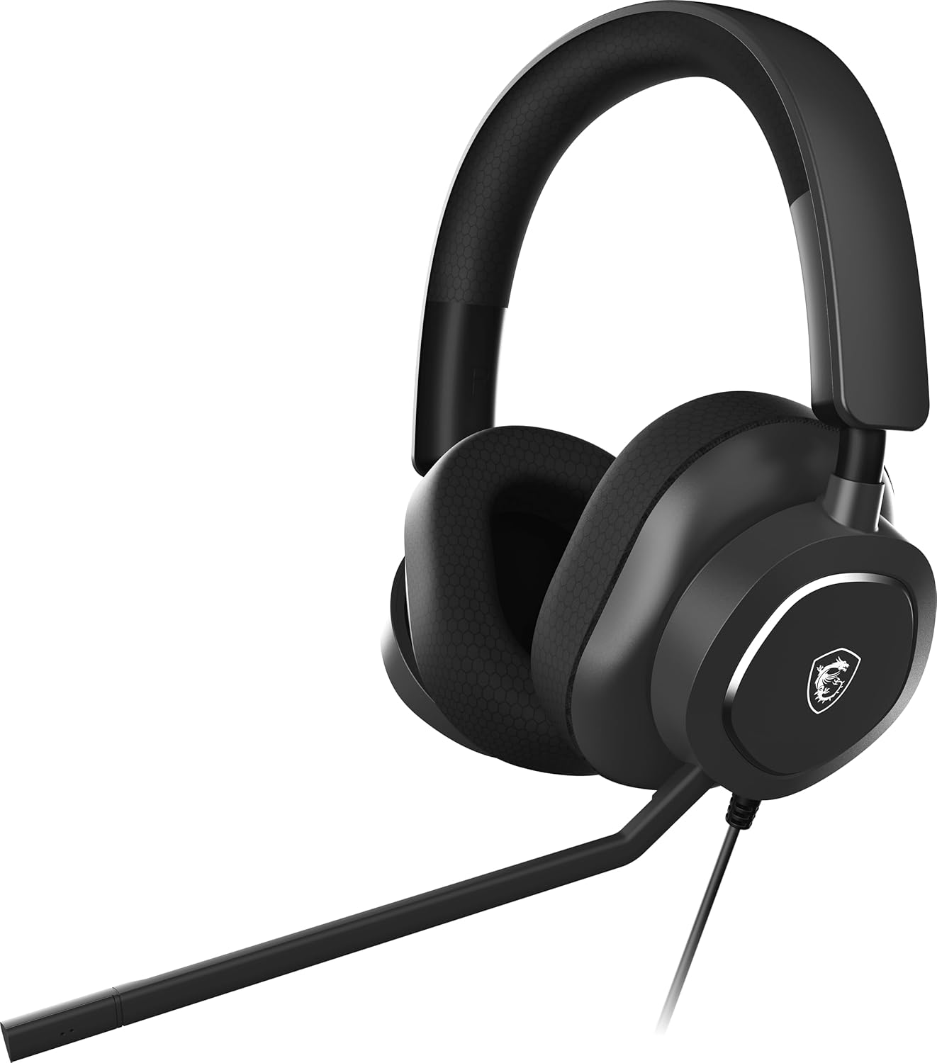 MSI Maestro 300 Gaming Headset – 40mm Neodymium Drivers, Unidirectional (Cardioid) Mic, Lightweight