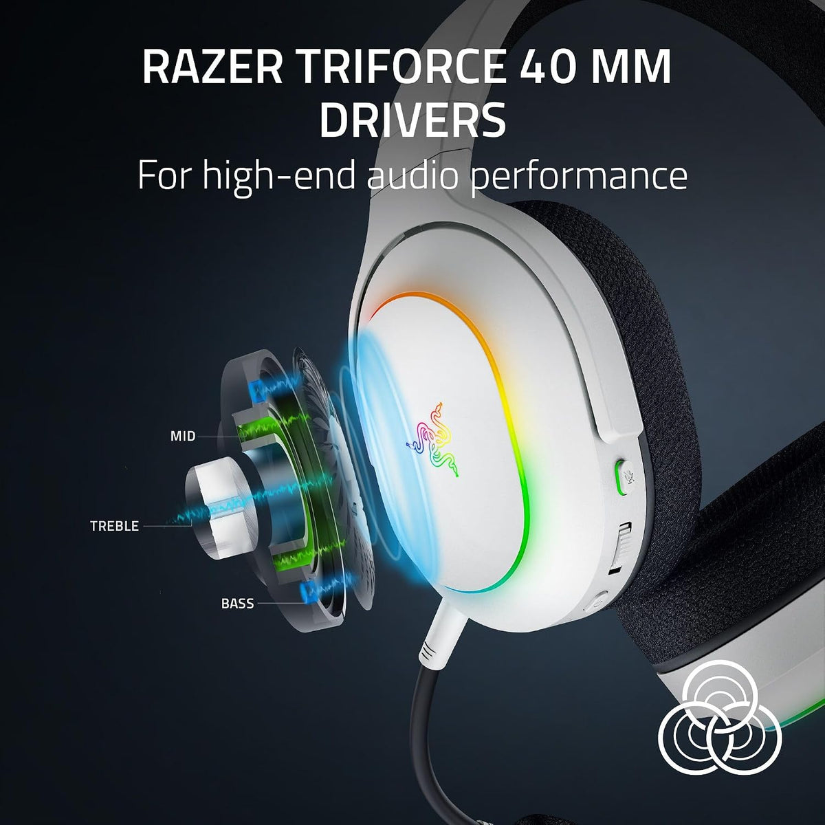 Razer Barracuda X Chroma Wireless Gaming Headset - White