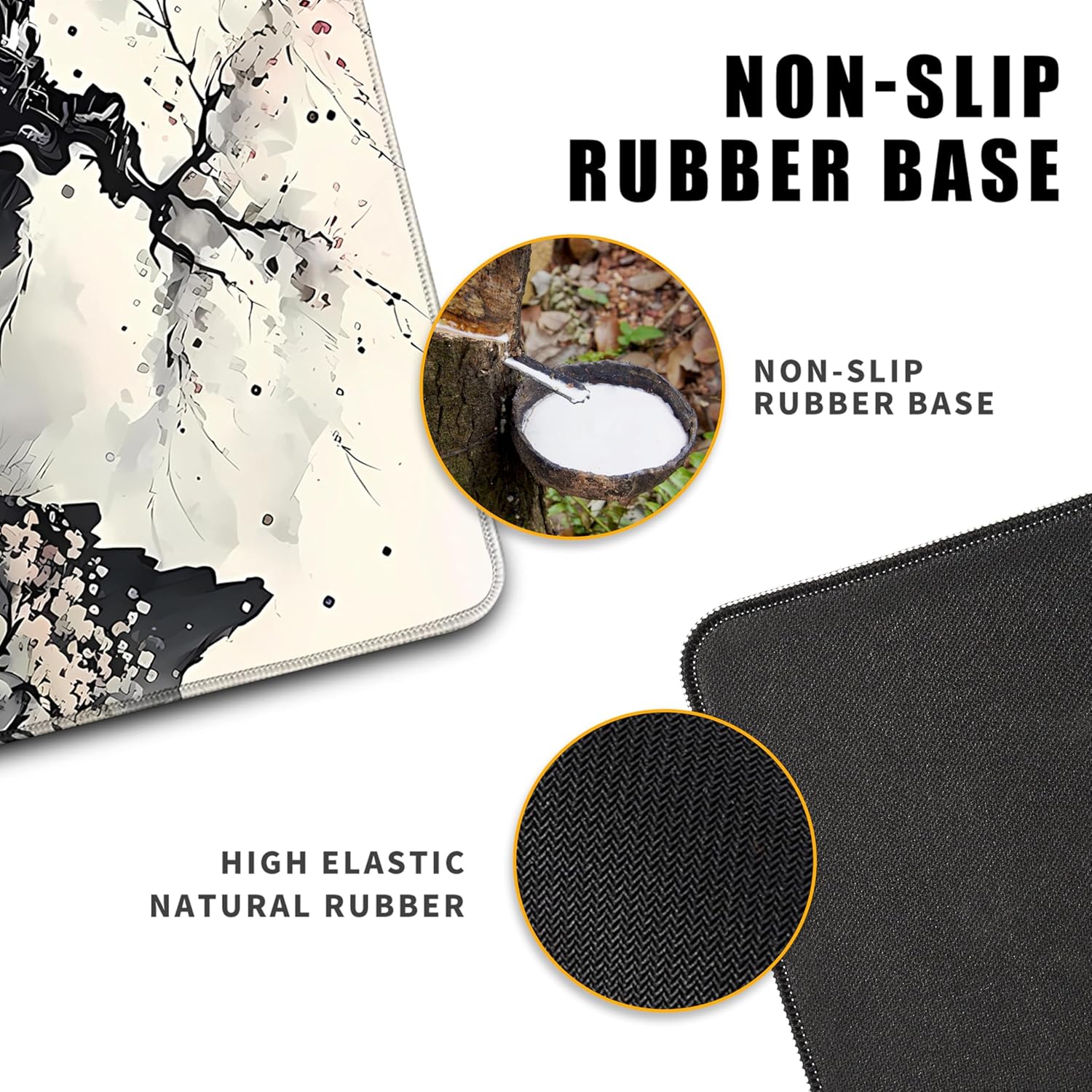 Japanese Desk Mat Cherry Blossom Large Mouse Pad Gaming Mousepad Extended XL Keyboard Mat Computer L