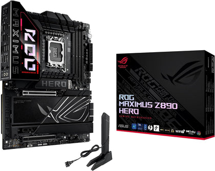 Asus ROG MAXIMUS Z890 HERO Intel Z890 LGA1851 DDR5 8800 6x M.2 WiFi 7 BT Thunderbolt 4 USB4