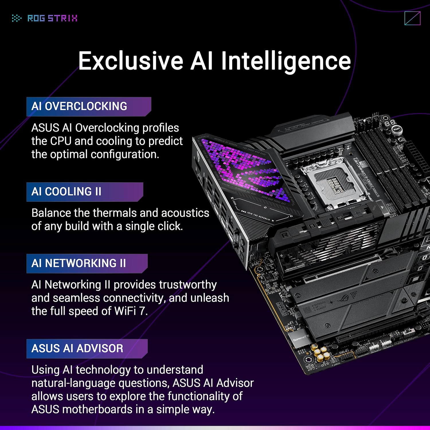ASUS ROG Strix Z890-E Gaming WiFi, Intel ATX Motherboard, 18+1+2+2 Alimenration Stages, DDR5 Slot, P