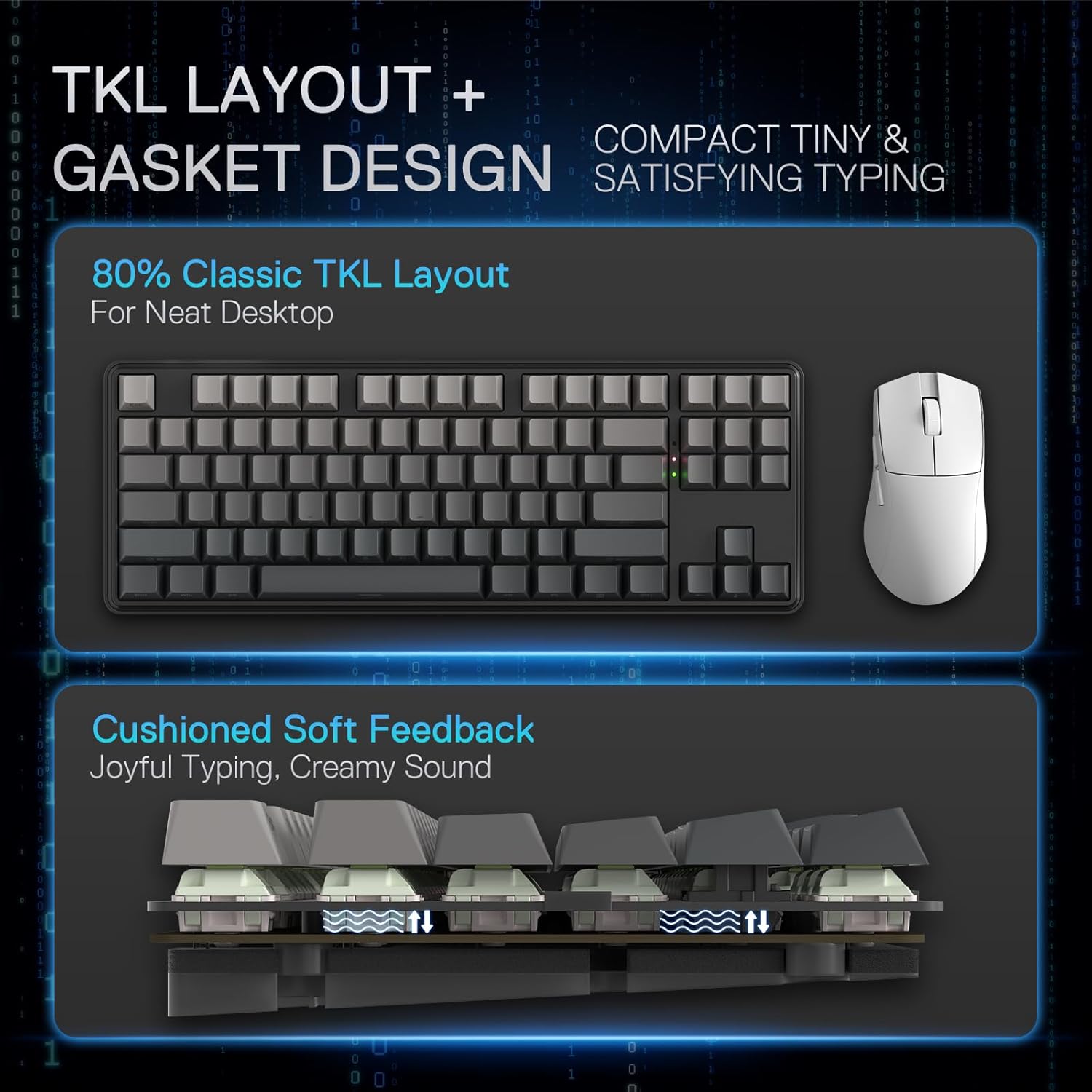 Redragon K707 PRO 80% Wireless RGB Keyboard