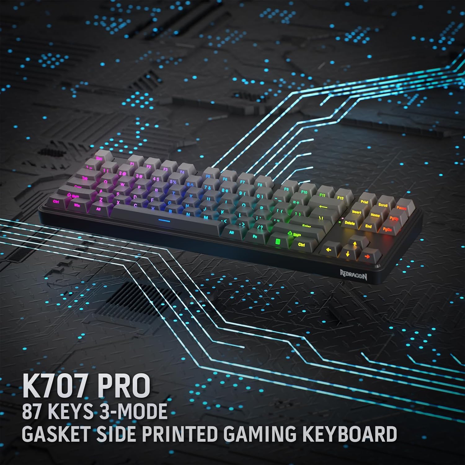 Redragon K707 PRO 80% Wireless RGB Keyboard