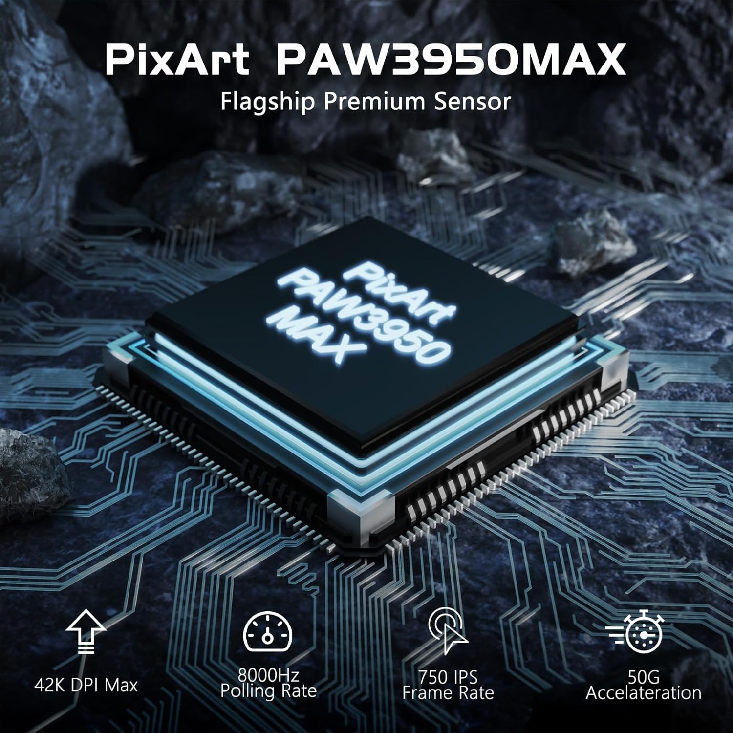 ATTACK SHARK R6 Wireless 8KHz Gaming Mouse, SUPERLIGHT 42g, Nordic 52840 MCU, PixArt PAW3950MAX Gami