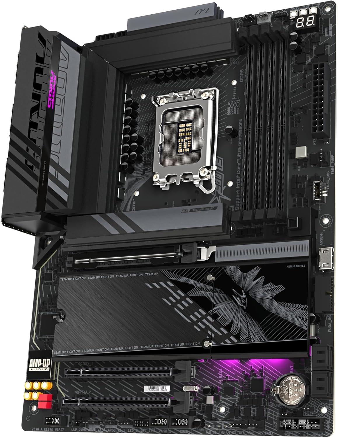 GIGABYTE Z890 AORUS ELITE WIFI7 Motherboard - Supports Intel Core Ultra (Series 2) CPUs, 16+1+2 phas