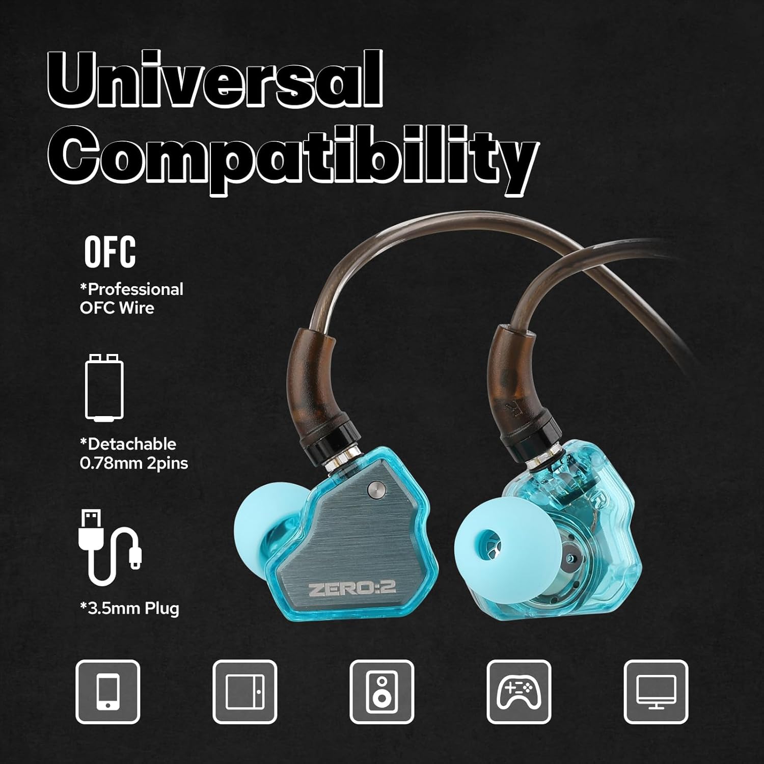 Linsoul 7Hz x Crinacle Zero:2 IEM Earbuds