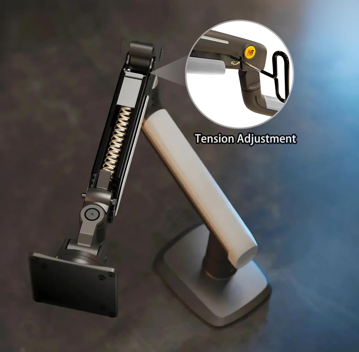 NB Ergonomic Gaming Monitor Arm for Flat/Ultrawide/Curved Monitors 27 to 50 inch, Heavy Duty Monitor