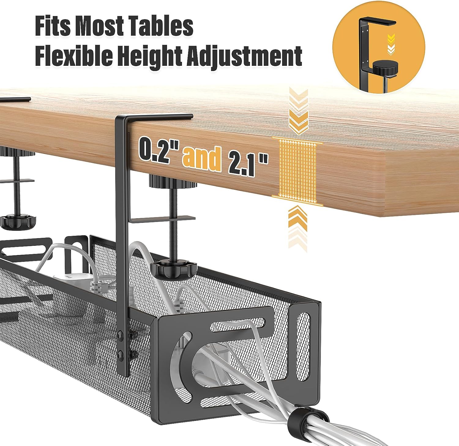 Under Desk Cable Management Tray