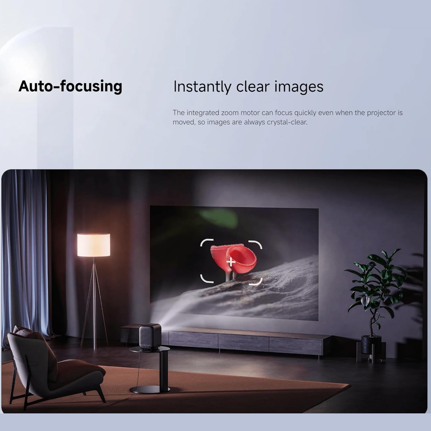 Xiaomi Smart Projector L1 Full HD 1080p Portable Projector Official Google TV & Netflix Built-In 200 ANSI Lumens Dolby Audio 2GB+16GB Storage Wi-Fi Smart Home Cinema - Black (UK Version)